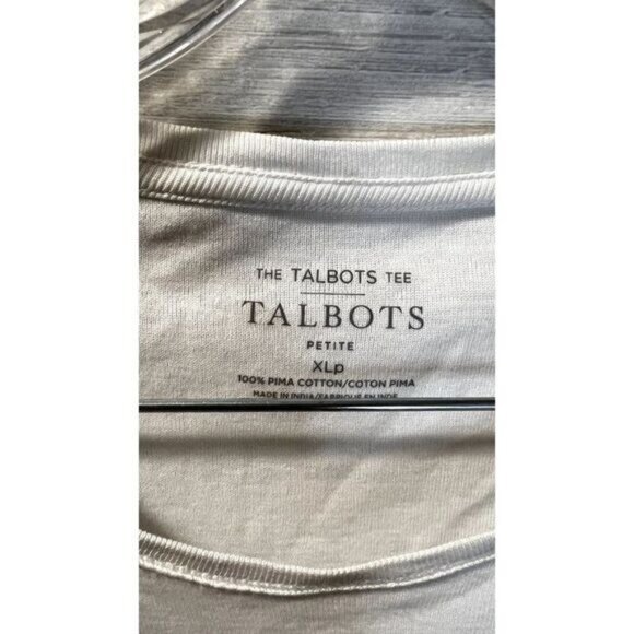 Talbots Women Embellished Beads Sequins Tee Jardins d' Herbes Embroidered top - Picture 5 of 5